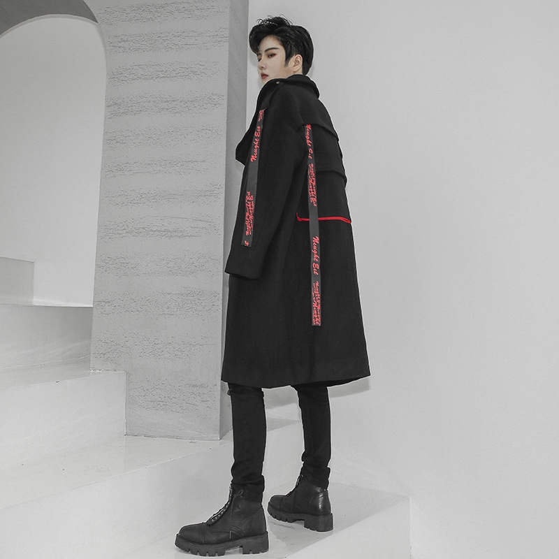 2022秋冬韓国ファッション男性ロングコート