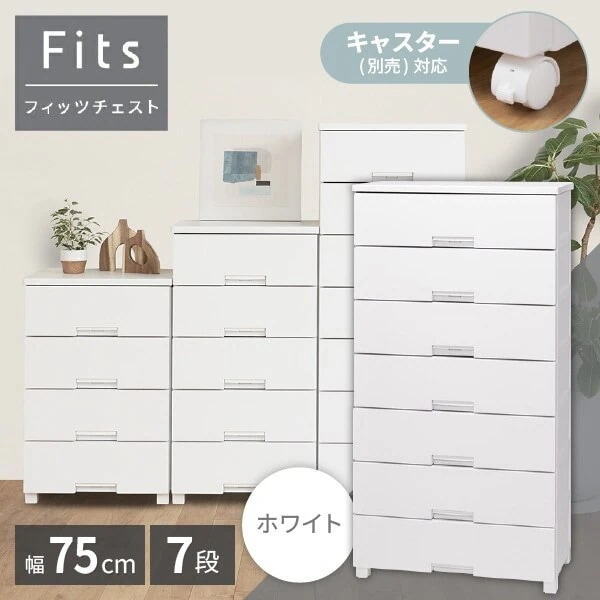 天馬(Tenma) フィッツチェスト7507 ホワイト 収納ケース メーカー直送