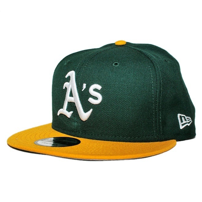スナップバックキャップ 帽子 9fifty メンズ レディース MLB オークランド アスレチックス フリーサイズ