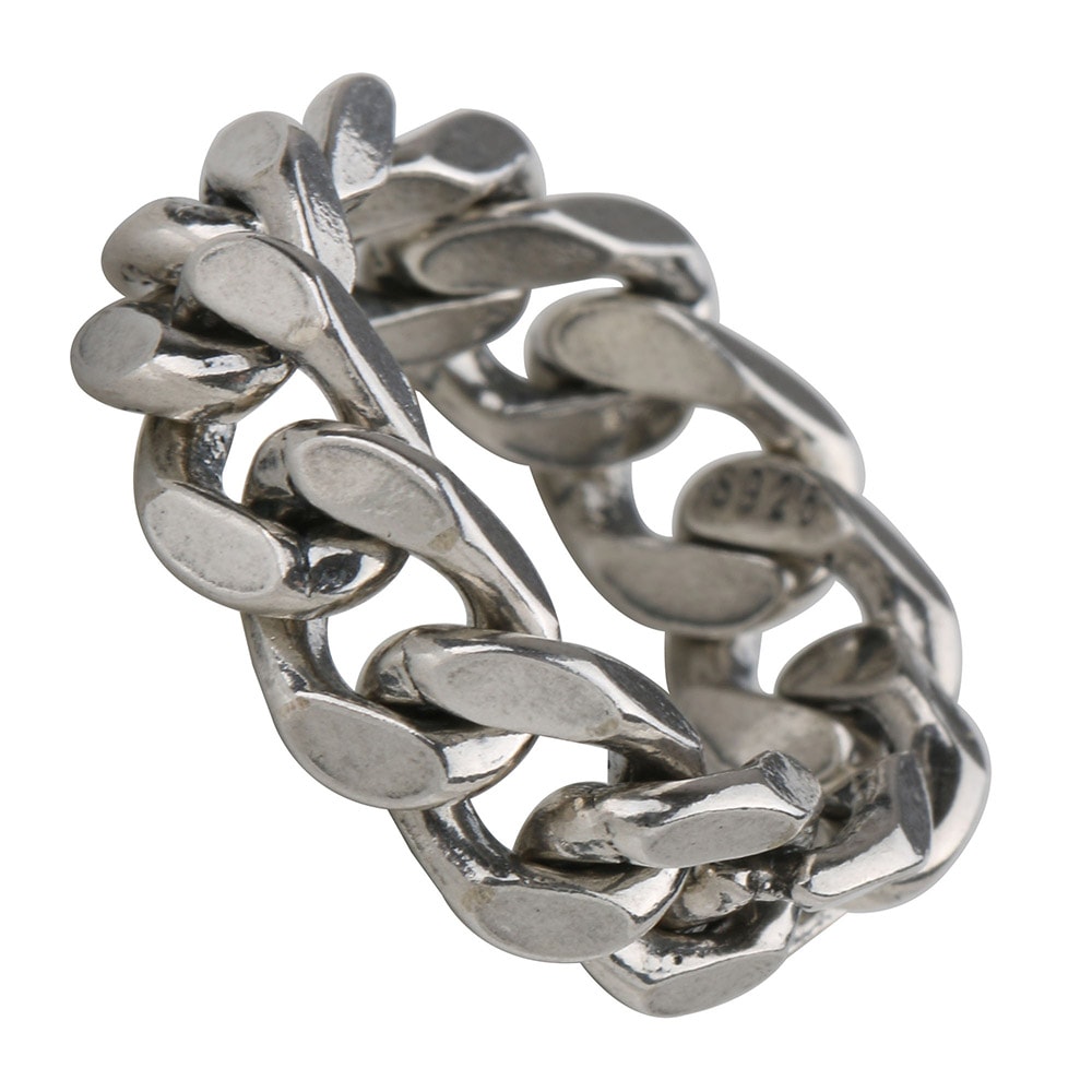 925 喜平チェーンリング燻し 幅6mm [rs175-6mm]