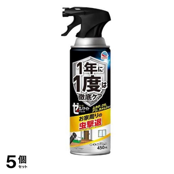 アースゼロノナイト イヤな虫用 ジェット 450mL 5個セット