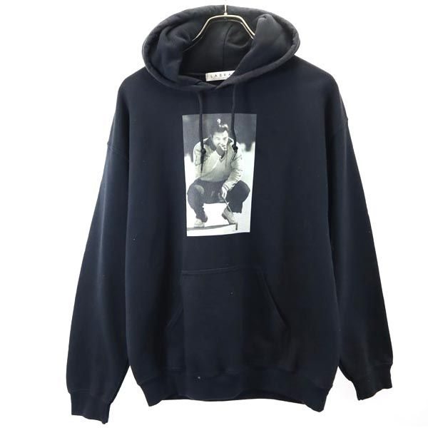 千代の富士 長袖 スウェットパーカー M ブラック系 裏起毛 メンズ