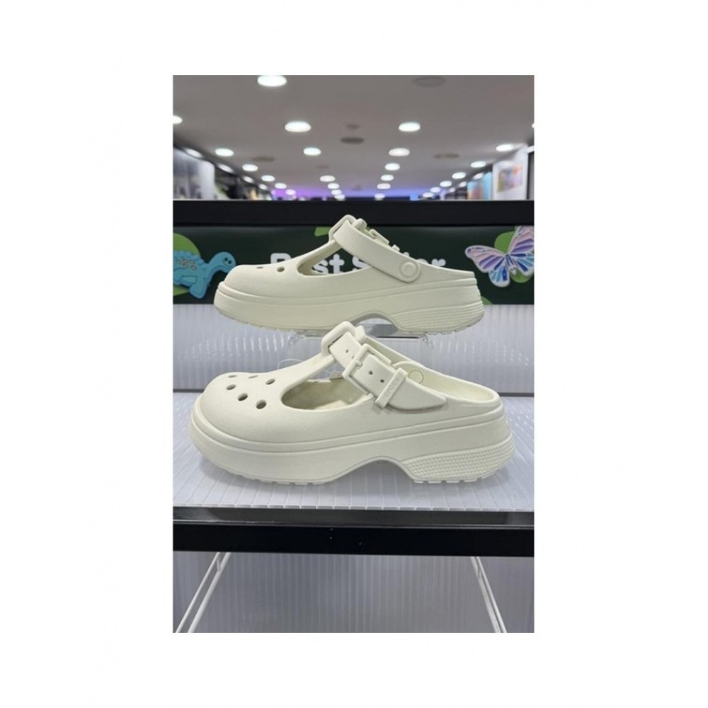 クロックスシューズクラシックメリージェーンクロッグ 210581-0HZ リネン