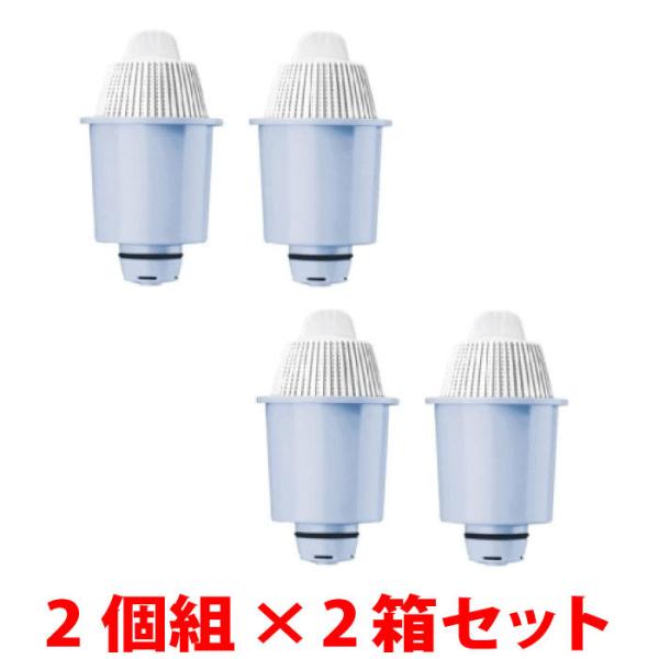 Panasonic TK-CP21C2 ポット型ミネラル浄水器用 交換カートリッジ 2個組み 2箱セット 合計4個