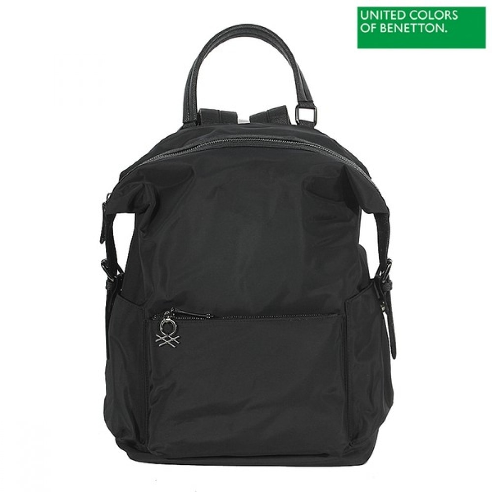 (ベネトン) ベネトンジッパーカジュアルバックパック BCBGA4311_BK