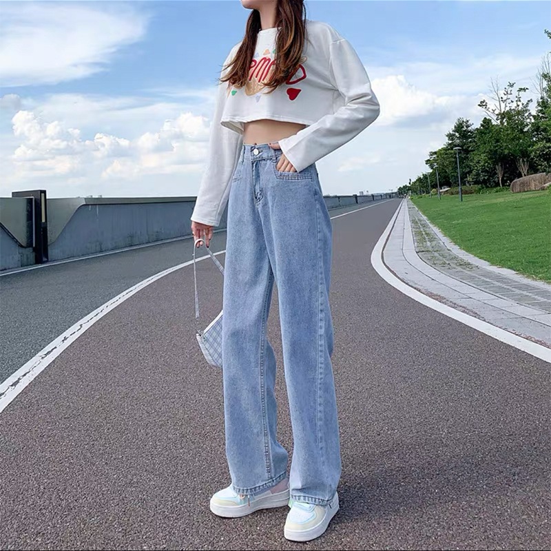 ボトムス パンツ ズボン ワイドパンツ デニムパンツ ストレート ワイド Iライン デニム ブルーデニム かわいい 大人可愛い きれいめ シンプル カジュアル 大人 おしゃれ お洒落 かっこいい