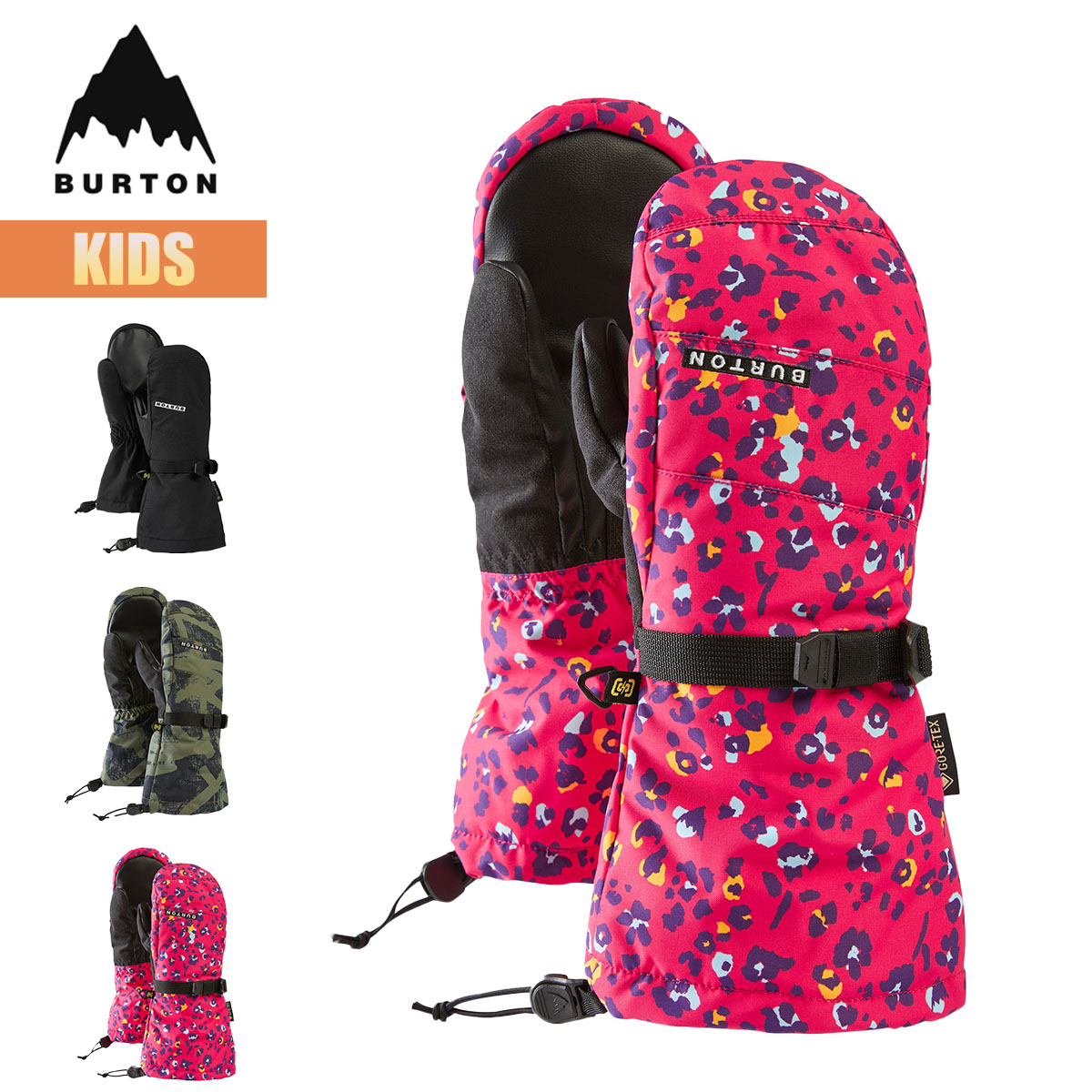 グローブ キッズ 25-26 ゴアテックス ミトン W26JP-104201 Kids GORE-TEX Mitten スノーボードグローブ スノーグローブ 子供 こども ボーイズ ガールズ