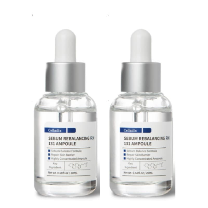【正規品】[1+1/ 2個セット] セバム リバランシング RX131 アンプル (20ml+20ml) / 皮脂をやさしく改善 / ニキビ肌専用美容液 / ニキビ跡 肌荒れ 黒ずみ 毛穴 ホワイトヘ