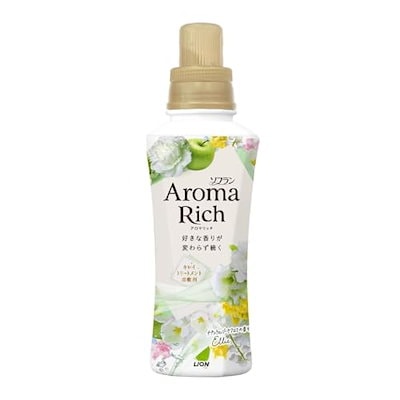 他サイト： ソフランアロマリッチ エリー ナチュラルブーケアロマの香り 柔軟剤 本体 480ml 抗菌 防臭の商品画像