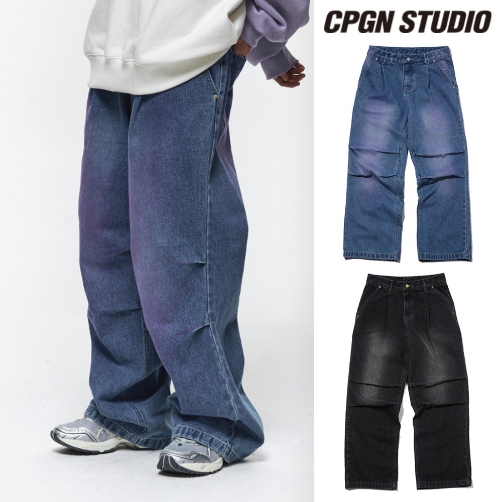 【CPGN STUDIO】 Parachute Wide Denim Pants