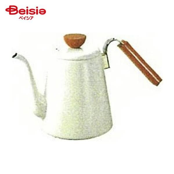 ハリオ HARIO ボナ・琺瑯ドリップケトル BDK-80-W 実用容量 800ml (IH対応) 6,545円