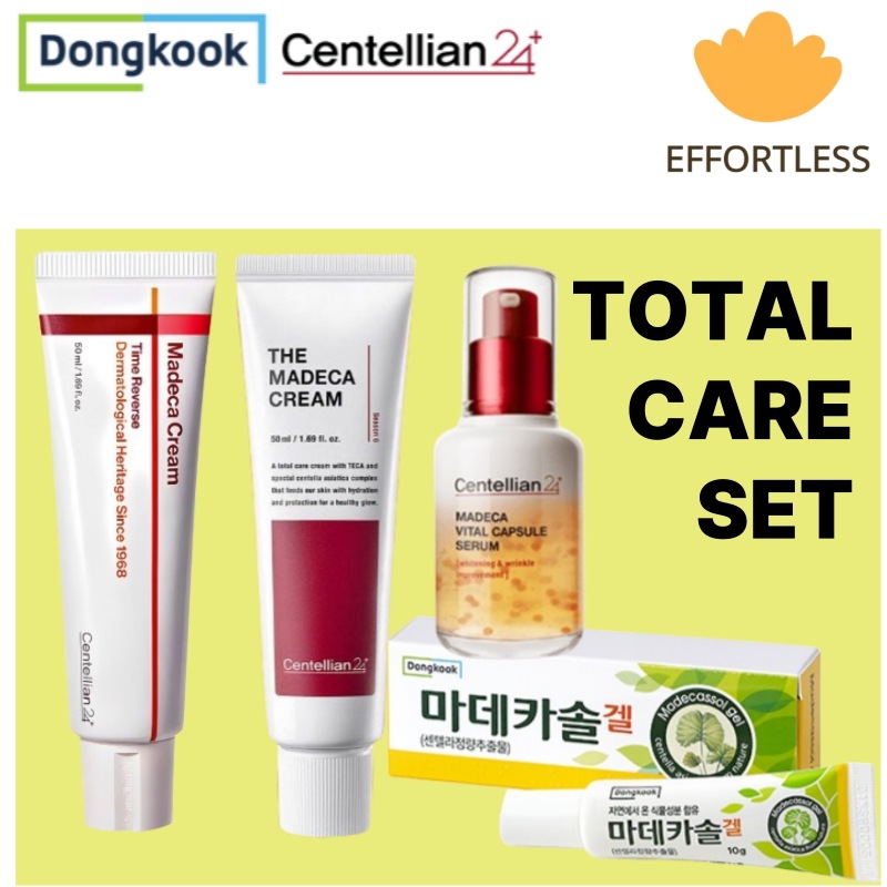 [TOTAL CARE SET]ダマデカクリーム50g+マデカバイタルカプセルセラム50mL+マデカソルゲル/水分/保湿/美白/鎮静/しわ改善/ホワイトニング/センテラ/韓国スキンケア/韓国出発