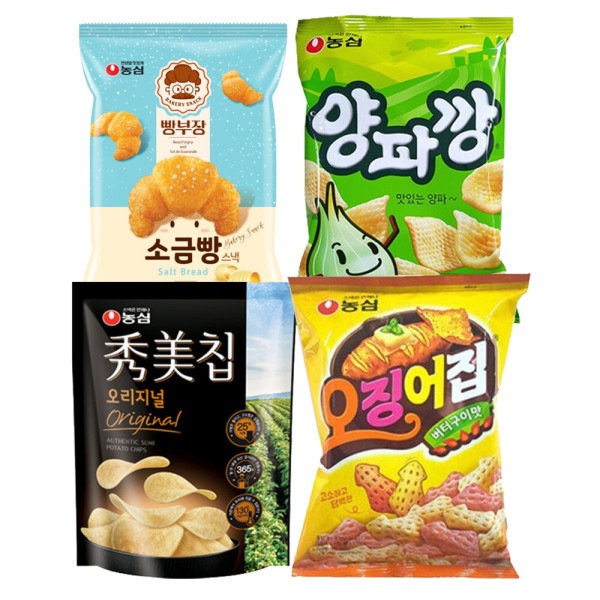 パン部長塩パン4袋+玉ねぎ缶4袋+スミチップオリジナル4袋+イカ屋4袋