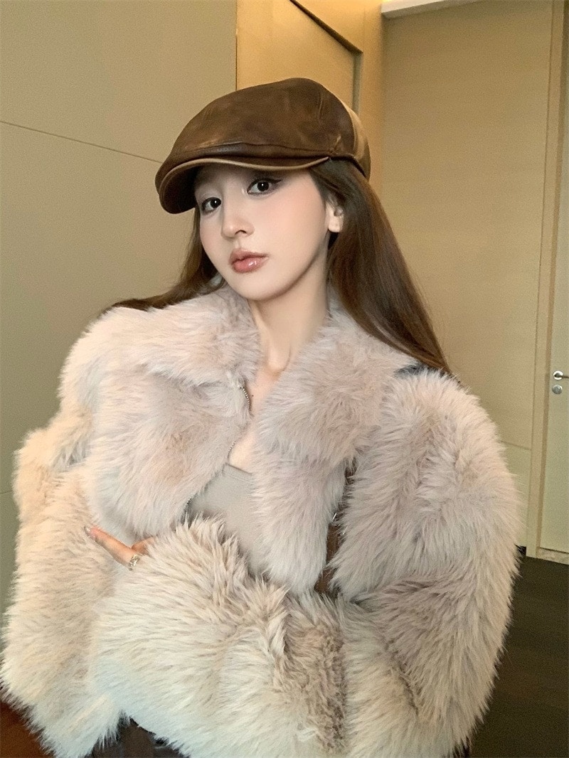 秋冬防寒あったかアウター韓国風コートスタイルアップかわいいブルゾンファー付きファッション系裹起毛大人ゆったりカジュアルストリートサイズレディースムートン襟エコフレンチシルエット学生通学丈 5,753円