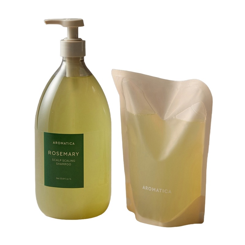 アロマティカローズマリースカルプスケーリングシャンプー1,000ML+詰め替え500MLビーガン脱毛機能性