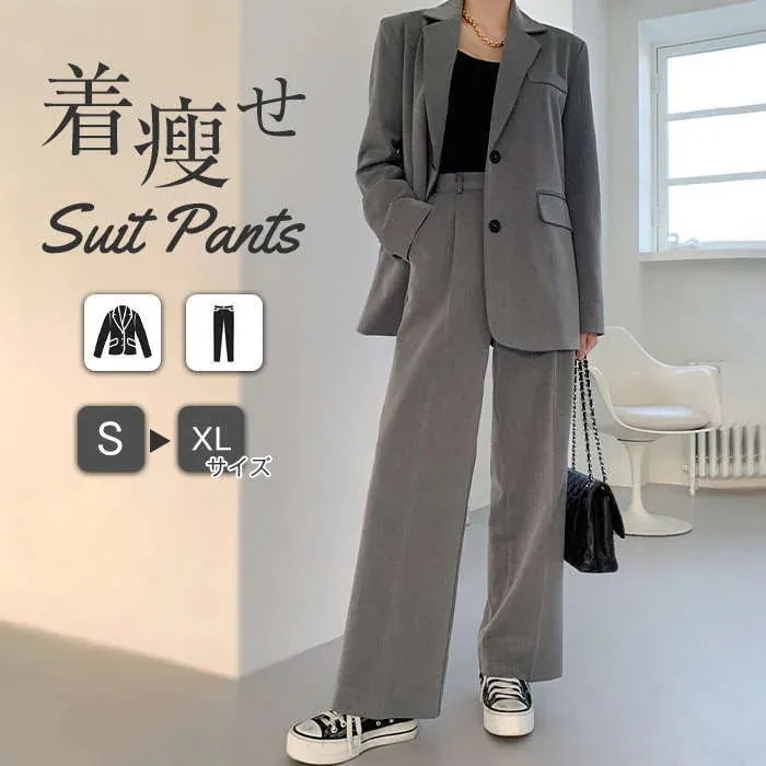 新作 高級感 春韓国パンツスーツ セットアップ レディース スーツ 卒業式 二点セット スーツジャケット パンツ テーラード ママスーツ 入園式 入学式 卒園式 フォーマル レディースファッション