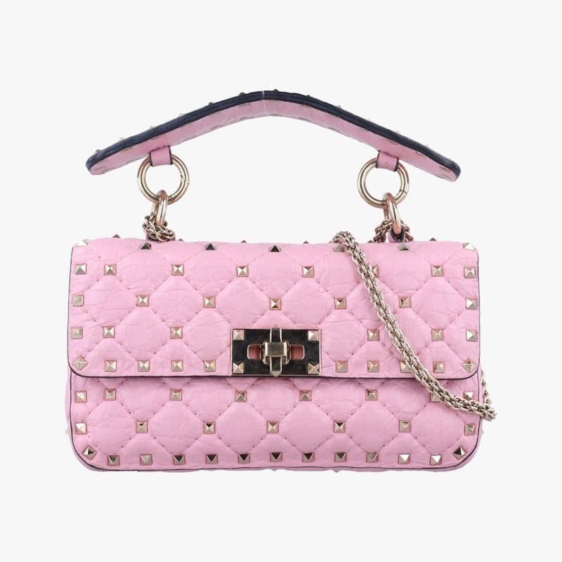 ロックスタッズ　スパイクピンクレザーBL-Q123PID2中古