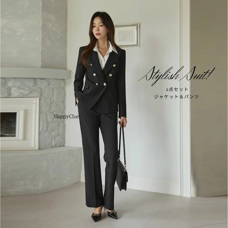 セットアップ パンツスーツ おしゃれ 春 レディース スーツ 上下セット フォーマル 30代40代50代 ママ 母親 入学式 卒業式 ジャケット 2点セット シャツ付き3点セット カジュアル 春夏 秋