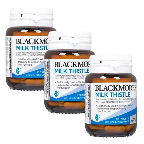 ミルクシスル　42錠　3本　ブラックモアズ　マリアアザミ　シリマリン Blackmores Milk Thistle 海外直送日時指定不可 国際書留郵便発送