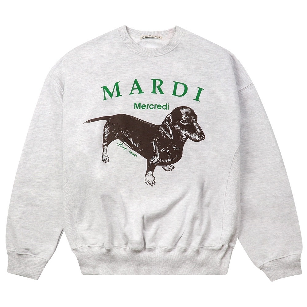 SWEATSHIRT DDANJI HEATHER 長袖 レディース 韓国 ファッション アパレル