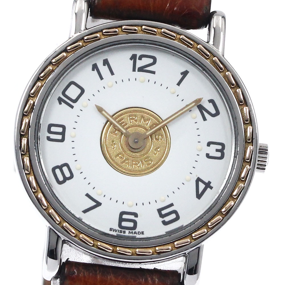 エルメス HERMES セリエ クォーツ レディース _893056【中古】