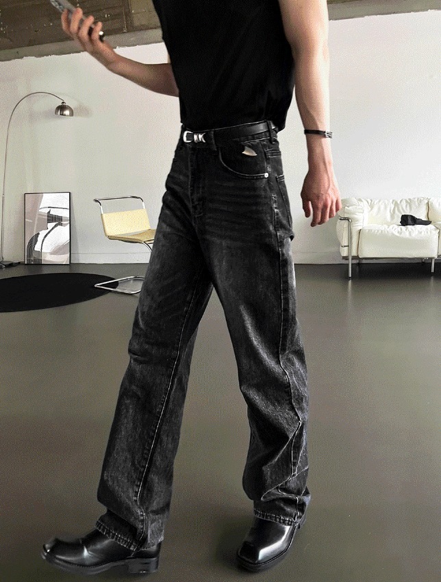 [COSYHARU公式] Deep Feel Wide Denim Pants