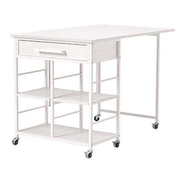 バタフライワゴン 約 幅60×奥行42/100×高さ70cm ホワイト LW-4531WH