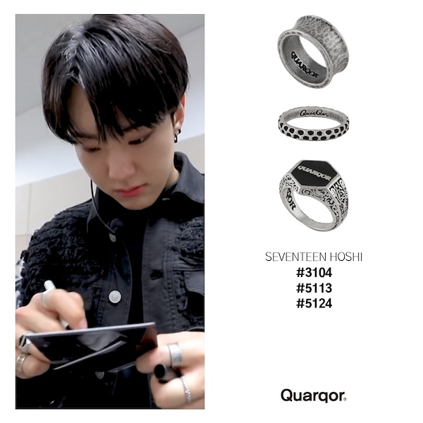 【QUARQOR】 #5114▲SEVENTEEN着用 Qoo10 クォルコア [SEVENTEEN 着用] 指輪 [シ