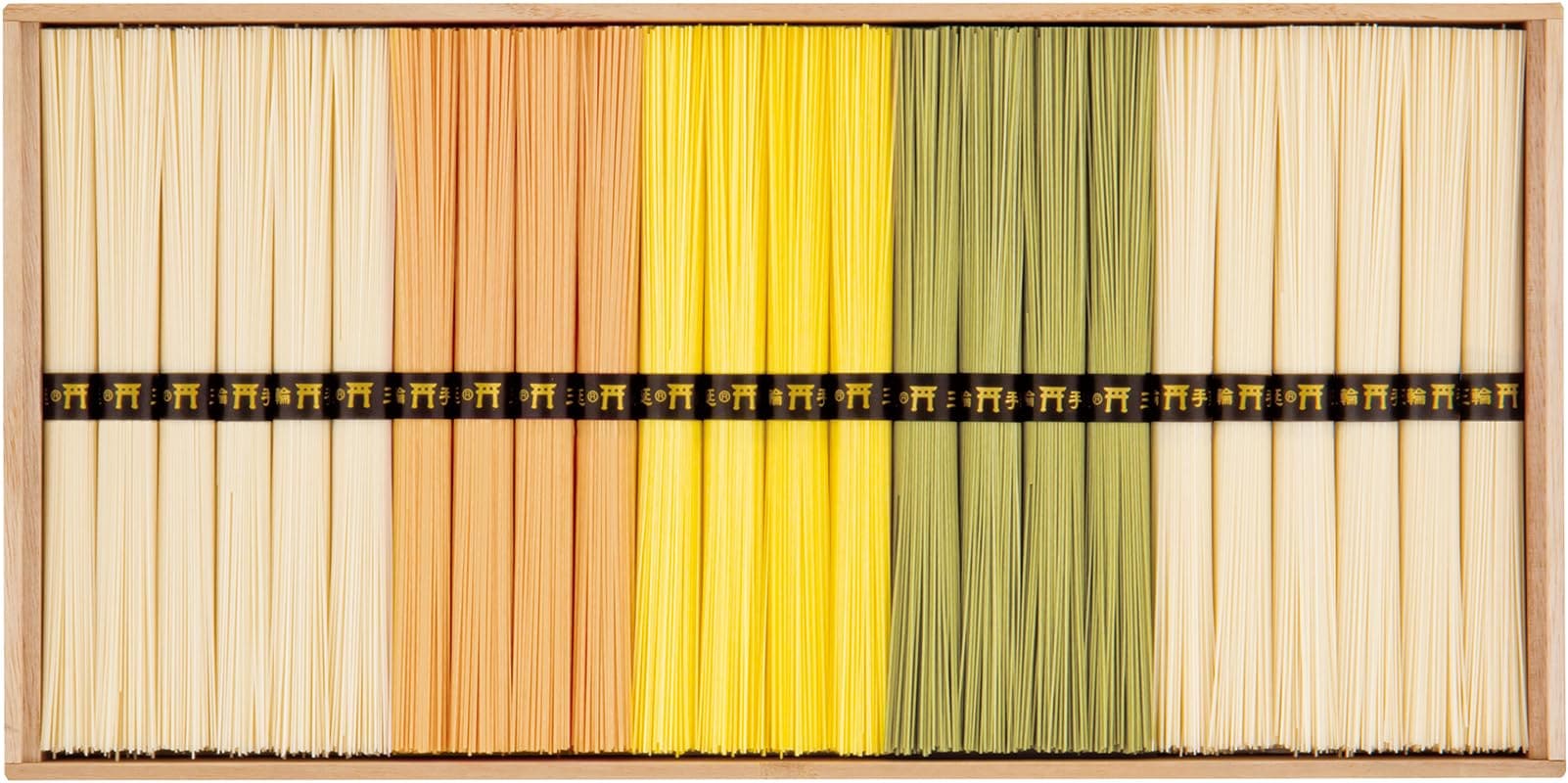 三輪そうめん小西 夏野菜をつかった三輪素麺 1200ｇ (手延べ素麺 50g×12束手延べ素麺(トマトかぼちゃオクラ) 各50g×各4束)