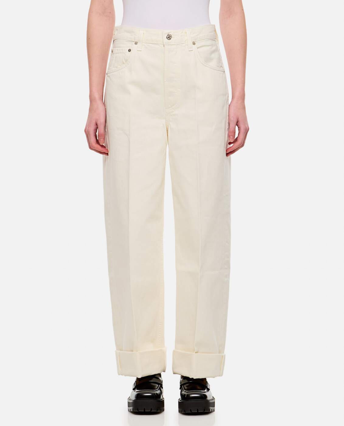 2053B1248PMINA ホワイト 春夏2025 デニム レディース ia