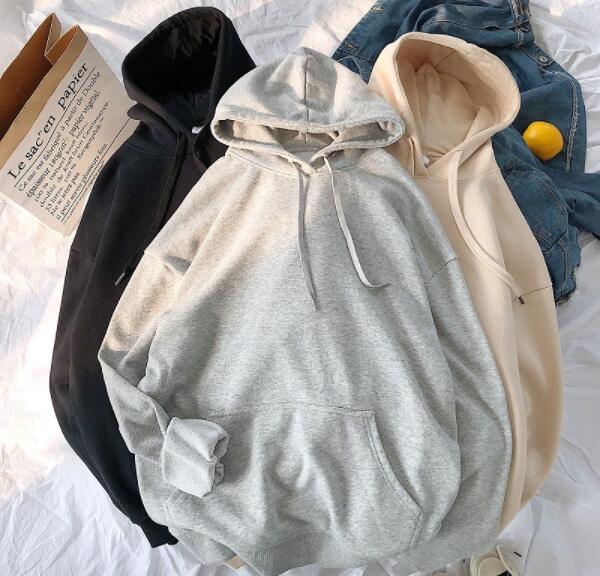 ゆったり パーカー リラックス 無地 フード 長袖 レディース フリーサイズ