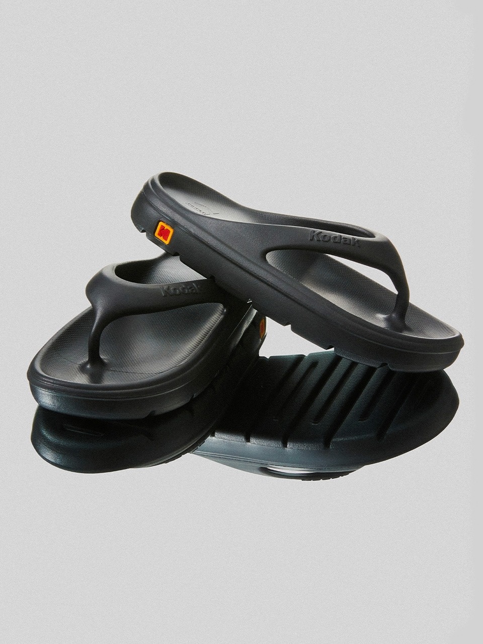 コダックアパレルキャンビービーチサンダルブラック