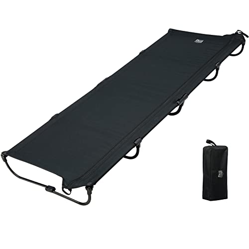 TIMBER RIDGE キャンプコット 軽量2.9kg 数秒セットアップ 折りたたみ 一体式 アルミ+スチール製 耐荷重102kg L190.5*W66*H15.5cm キャンプベッド きしみ音ない