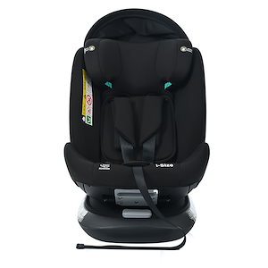 チャイルドシート 新生児 ISOFIX 0歳～12歳 360度回転式 40～150cm ジュニアシート 調節可能 洗える キャノピー付き ベビーシート 出産祝い 車 Black HDPE