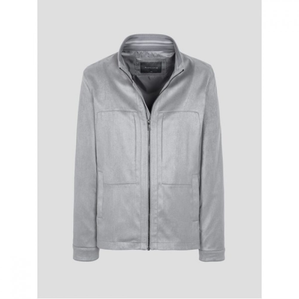 (ロガディス) フェイクスエードハイネックジャンパーライトグレー (RY4239P112)