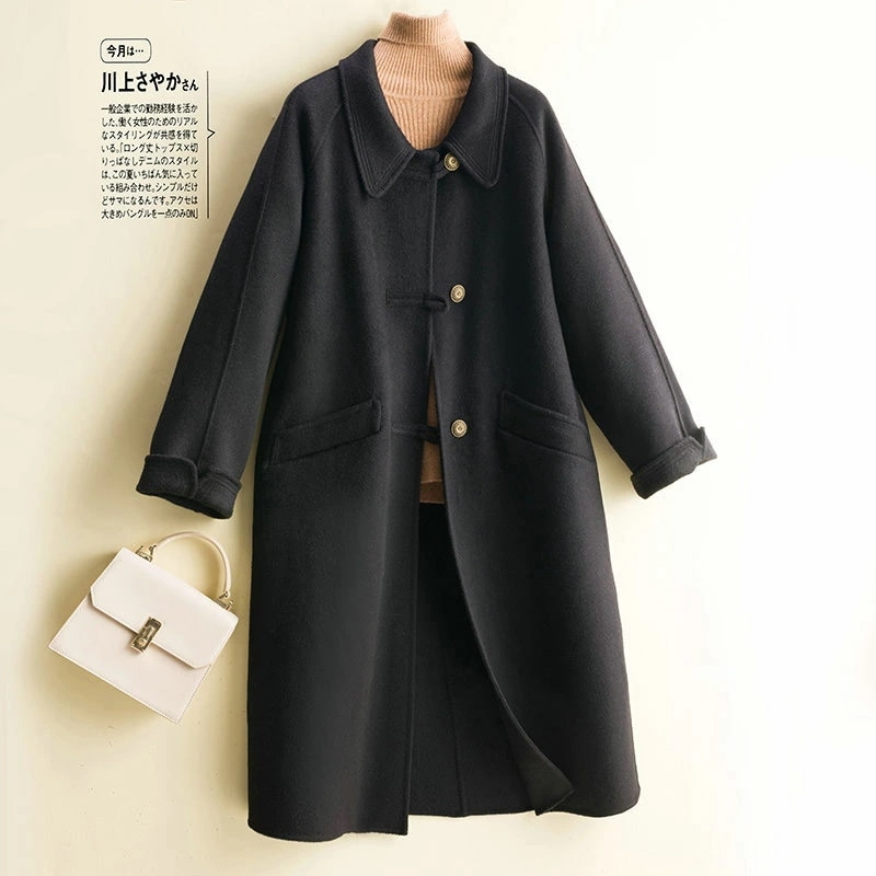 レディース コート秋冬 無地 ウール アウター 3色 ロング丈 コート カジュアル おしゃれ ビジネス 保温する オーバーコート 大きいサイズ カシミヤ 女性通勤 M L XL 大人 可愛い 小きいサ