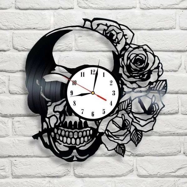 お財布に優しい30cm レコード盤 壁掛け時計 アニメ 人気 おしゃれ シルエット デザイン エコ インテリア ディスプレイ 輸入雑貨