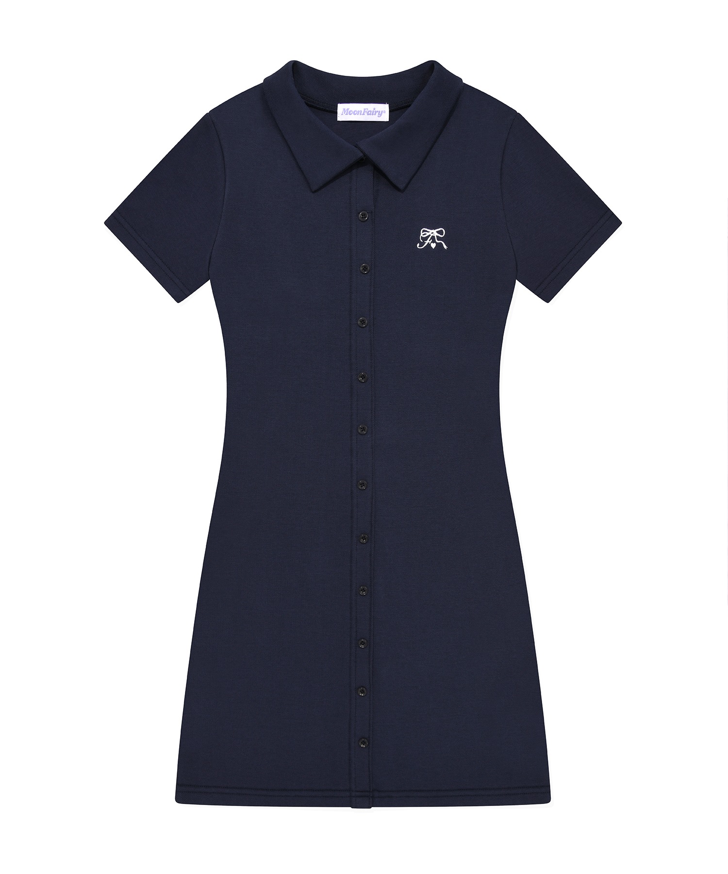 MF FAIRY COLLAR MINI DRESS-NAVY