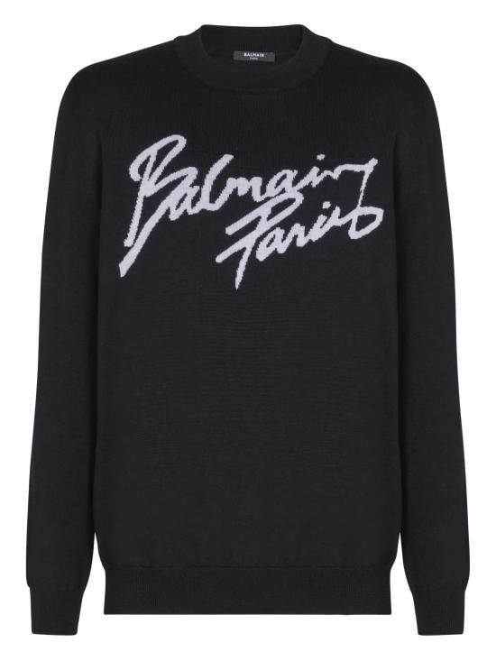 BALMAIN Men Sweater GH1KD000KJ61 EAB Black