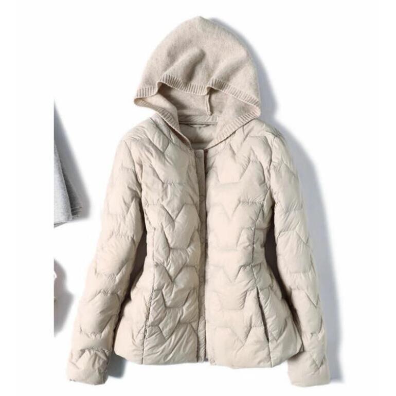 ダウンジャケット 大きいサイズ レディース 冬 長袖 ダウンコート ダウン コート 大人 軽量 上品 防寒 細見え フード付き カジュアル 暖か