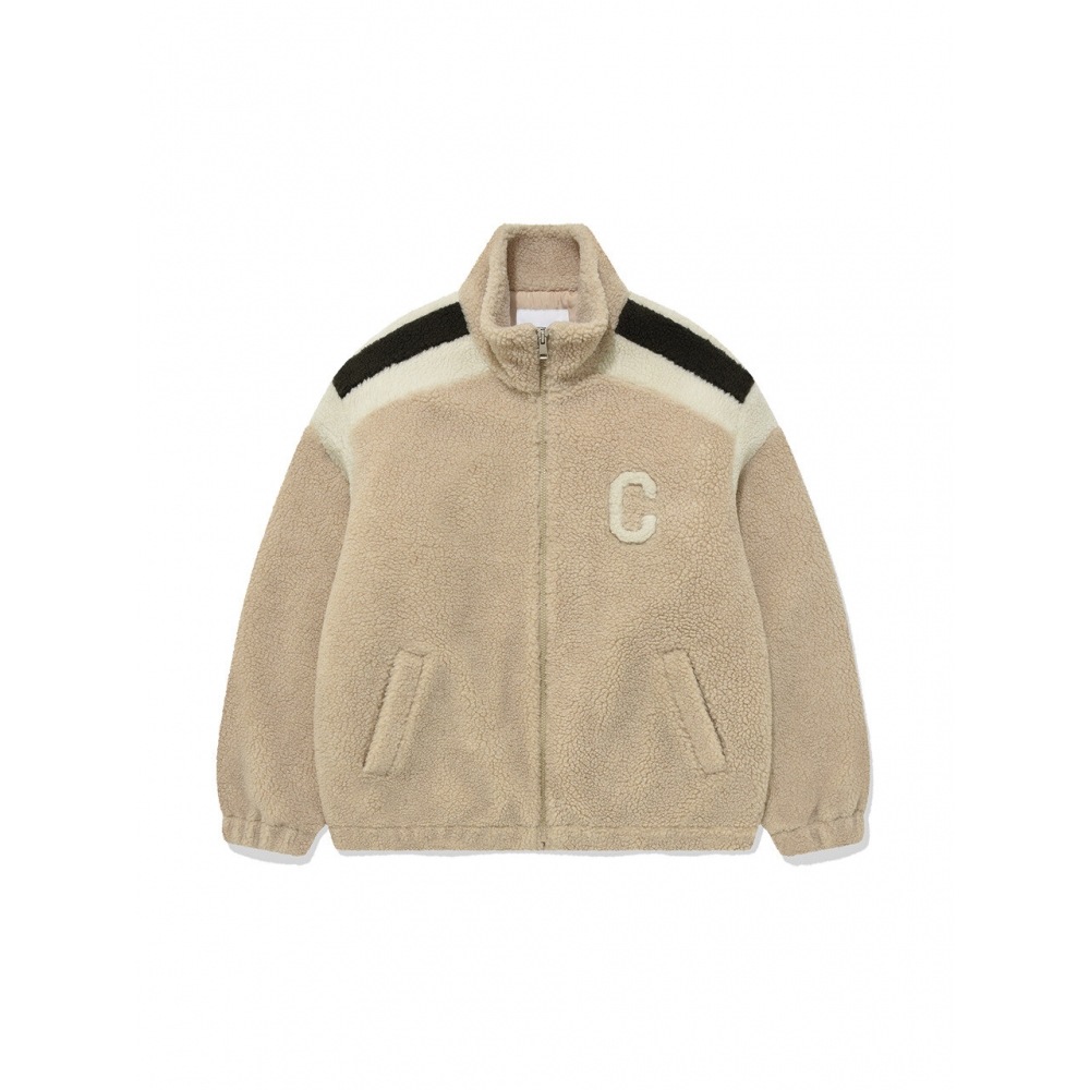 COVERNAT Cロゴシェルパジャケットベージュ