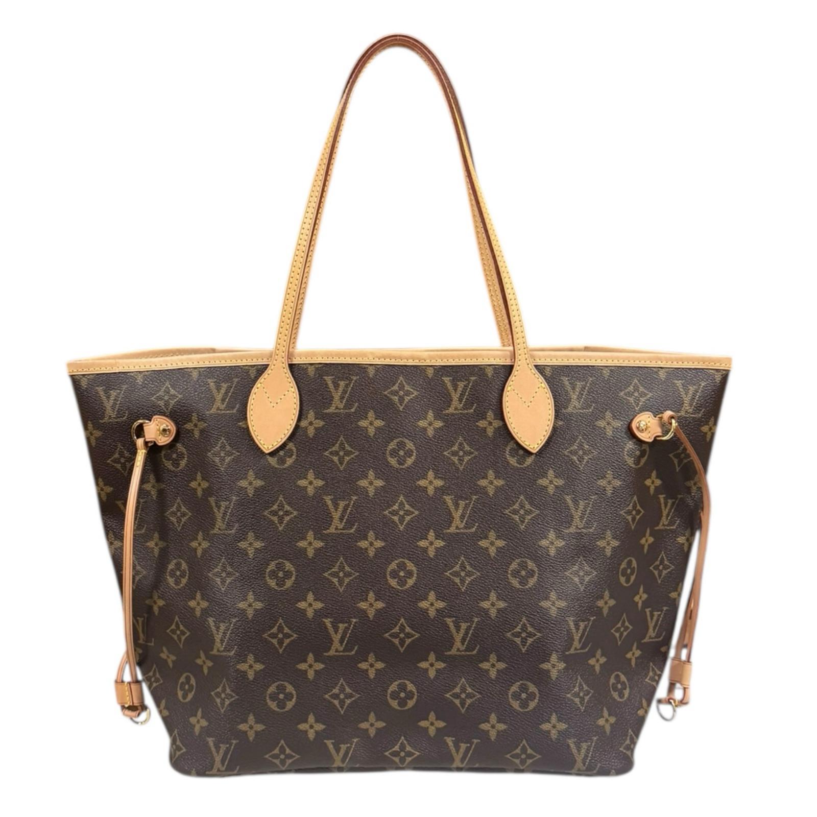 ルイヴィトン ネヴァーフルMM モノグラム トートバッグ モノグラムキャンバス M40156 ブラウン LOUIS VUITTON 中古