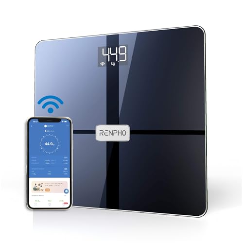 RENPHO レンフォ 体重計 体脂肪計 スマホ連動 第二世代 Wi-Fi/Bluetooth対応 ITO技術採用 体組成計 高精度 専用アプリ健康管理 体重/体脂肪率/BMI/皮下脂肪/内臓脂肪/筋