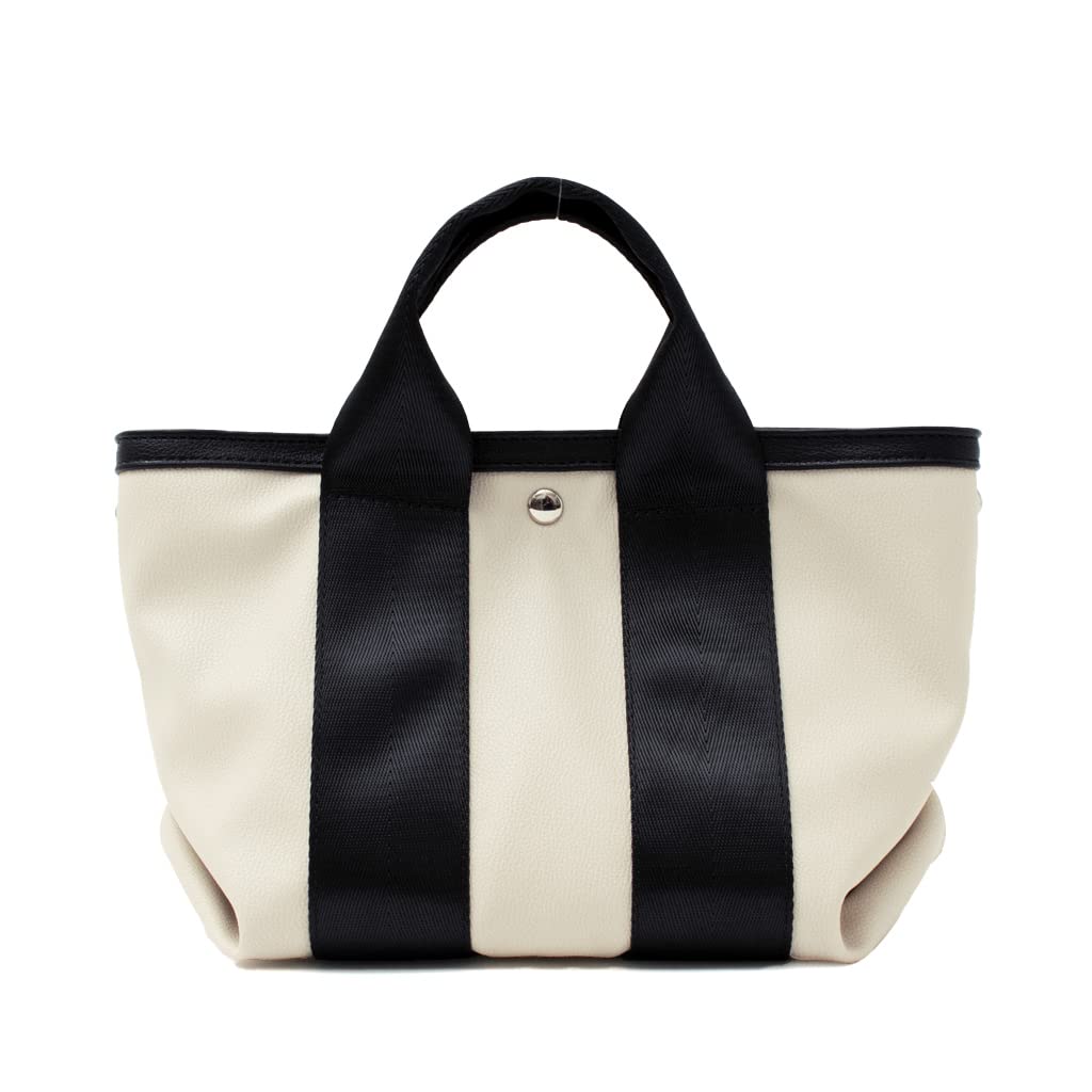 [VITAFELICE] ヴィータフェリーチェ マチ広2wayテープハンドルトートバッグ（極小） レディース inb-90038p (アイボリー)