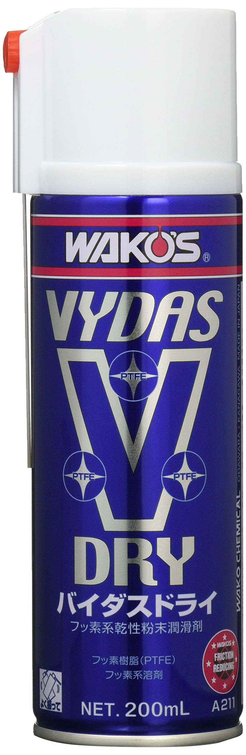 ワコーズ VD バイダスドライ フッ素樹脂系乾性能潤滑剤 200ml A211 [HTRC2.1]