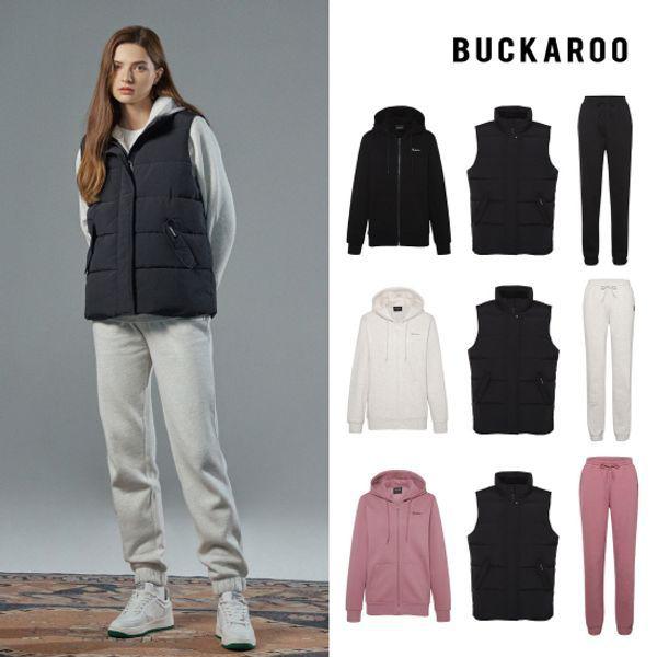 パディングベスト+フードセットアップ3点セット 女性 3カラー 択1_P349383882