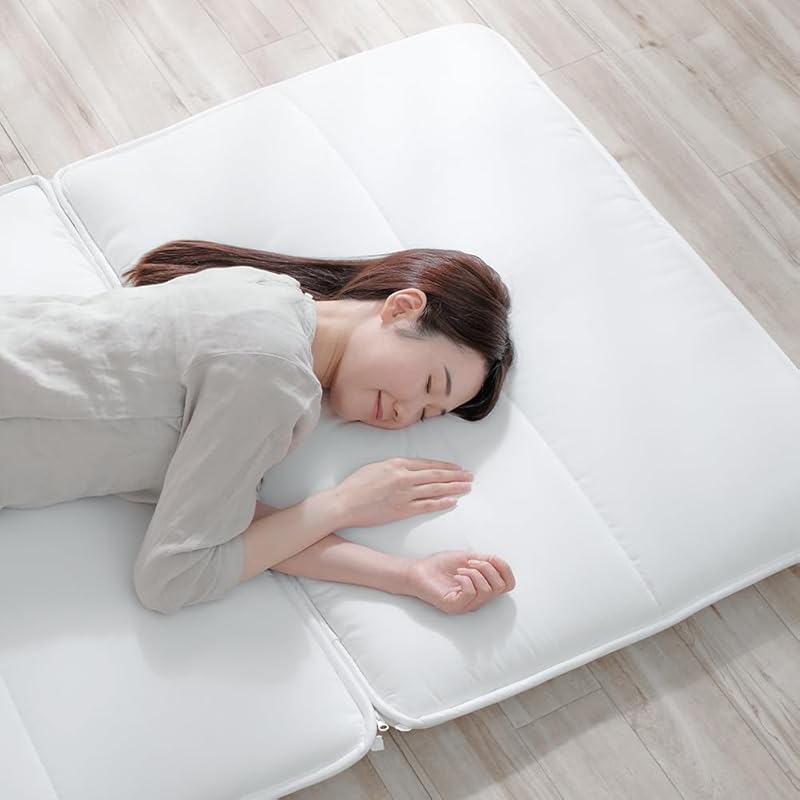 【即納】アイリスオーヤマ 【ZIP!で紹介されました】洗濯機でまるごと洗える 敷き布団 シングル 清潔で快適な睡眠を実現 3分割できて個別に洗える 干しやすいループ付き クリーニングいらず 自宅の洗濯