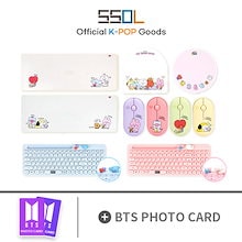 【PHOTO CARD 贈呈】 [70% OFF SALE] BTS公式グッズ 静音 Bluetooth Keyboard Mouse pad Little Buddy