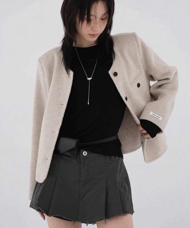 [ウール80] ベリー ハンドメイド ラウンド ジャケット