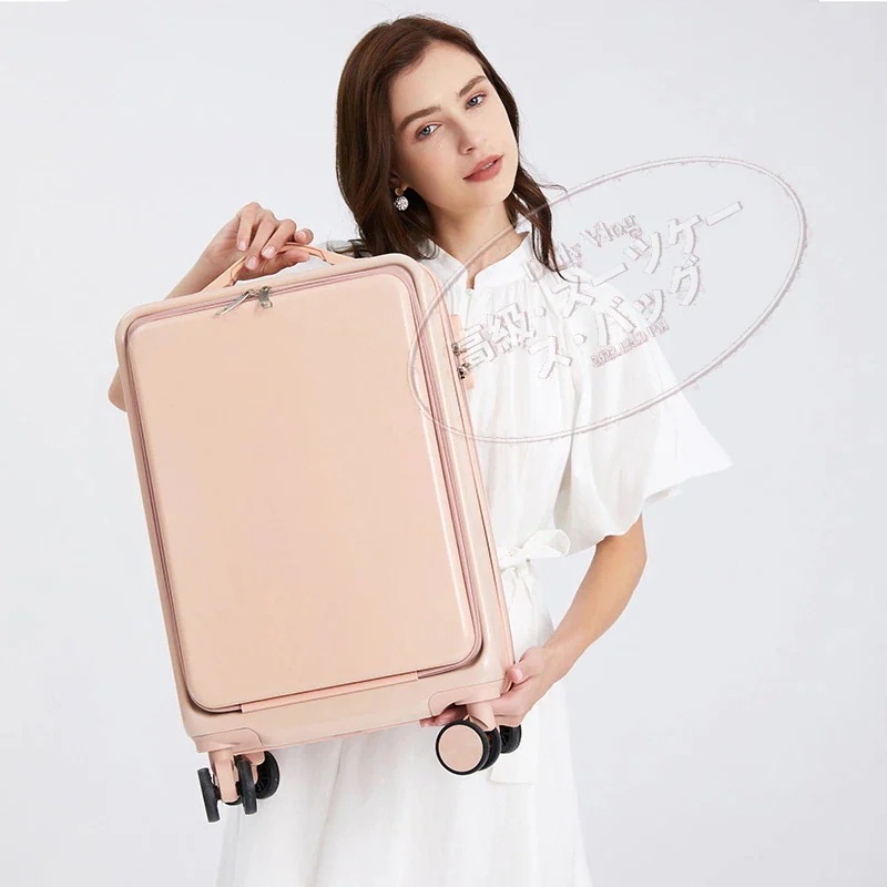 前開きの搭乗箱 Sサイズの搭乗は取り出しやすいサイズ 外観レベルの高いスーツケース 2泊3日のスーツケース サイドホイールキャリーケース カップホルダー フック付き 静音 キャリーケース 出張